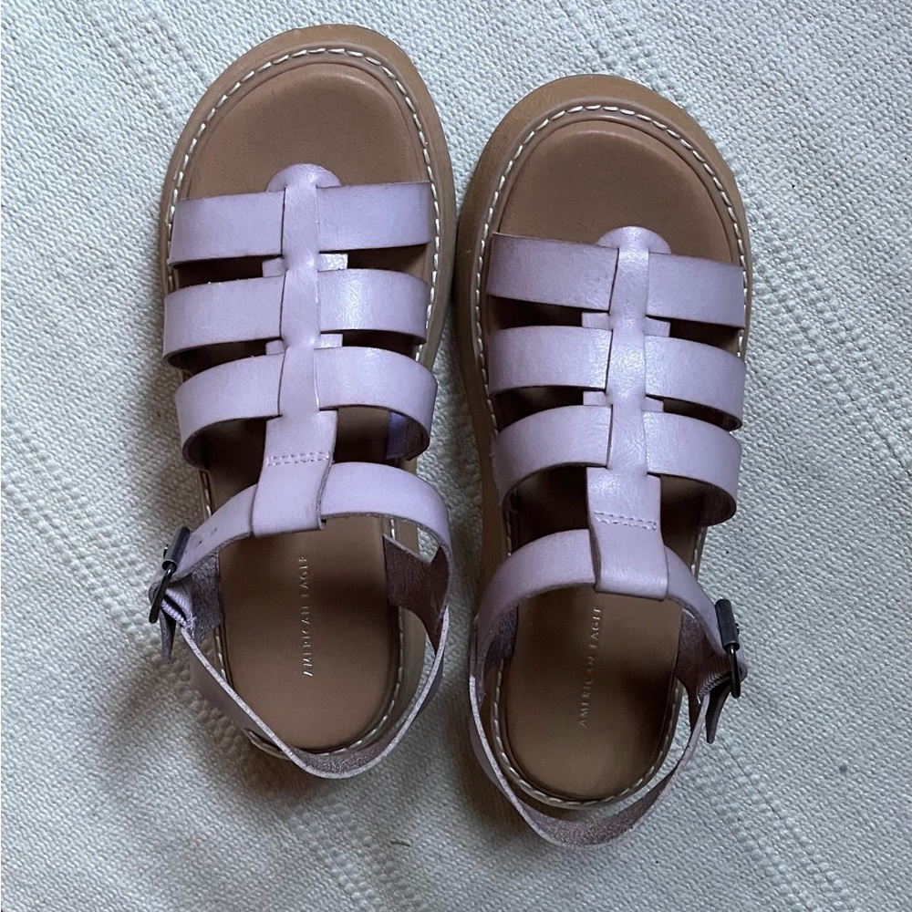 Anthropologie Platform Sandals in Lavender